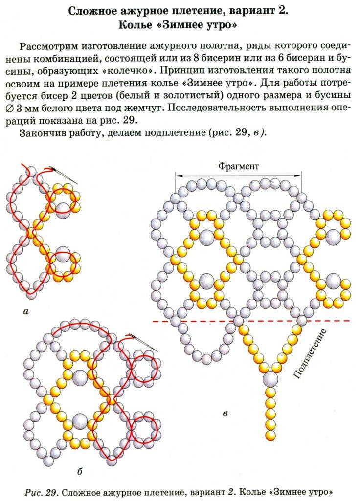 Плетение из бусин схемы