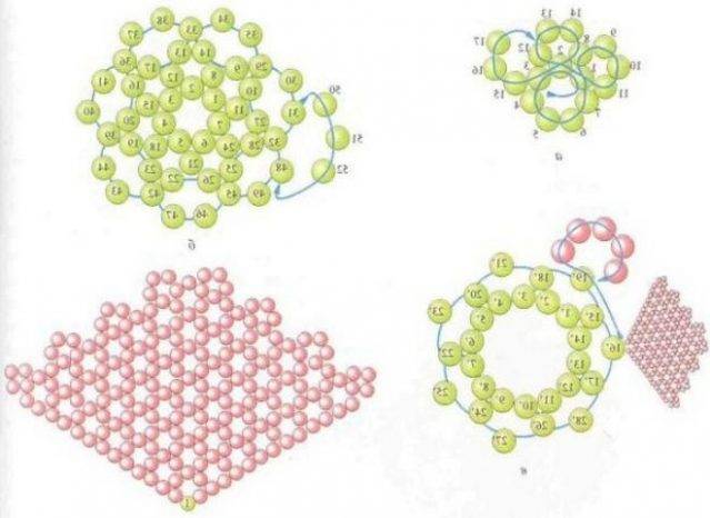 Гвоздики из бисера схема плетения