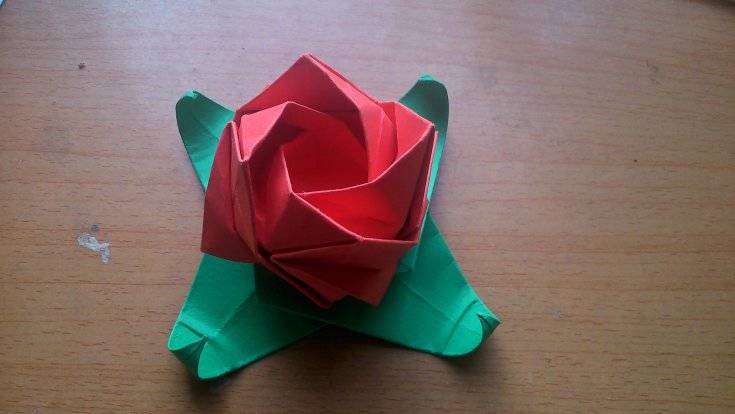 Как сделать розу из бумаги оригами: схемы и мастер-класс по изготовлению своими руками (100 фото + видео)