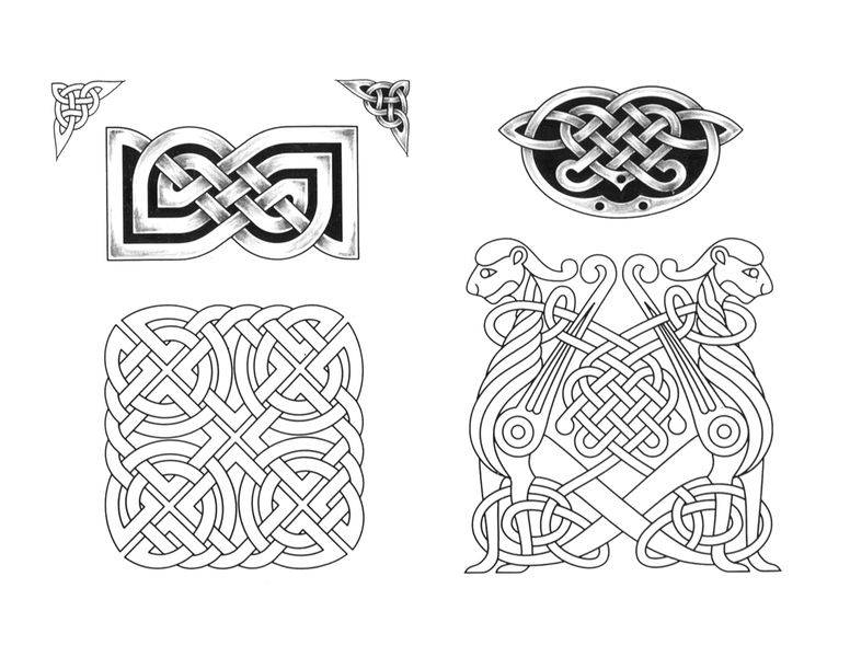 Вяжем затейливые кельтские узоры-араны на спицах по схемам