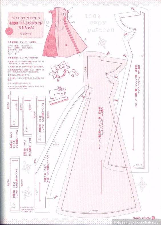 Выкройки одежды для барби