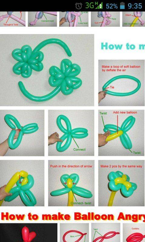 Как из шарика сделать цветок - пошаговая инструкция :: syl.ru
