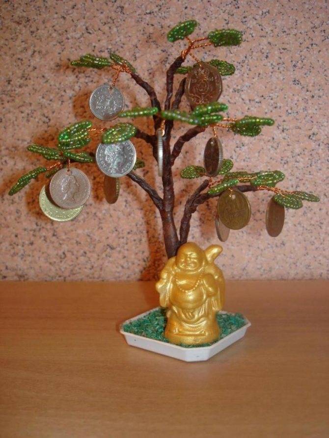 Топиарий из монет: как сделать денежное дерево своими руками