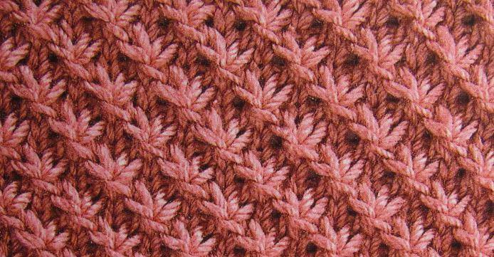 Узор двухцветные звёздочки спицами ( узор астры )-i love to knit - онлайн