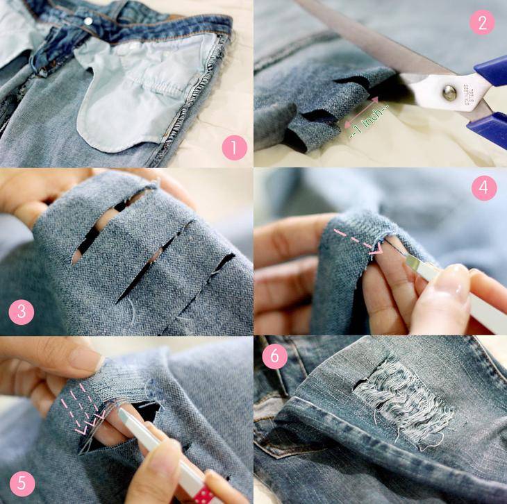 Как сделать рваные джинсы (32 фото): подробные инструкции