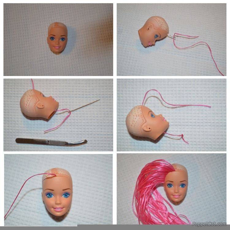 Как сделать кукле волосы из ниток своими руками: особенности процесса