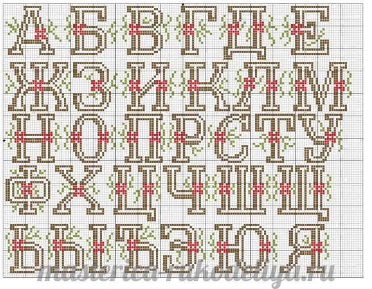 Алфавит вышивка крестом схемы: русский и английский, вышить метрику бесплатно, цветочный очень красивый