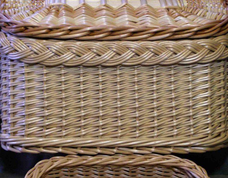 Плетение лукошка из журнальной лозы