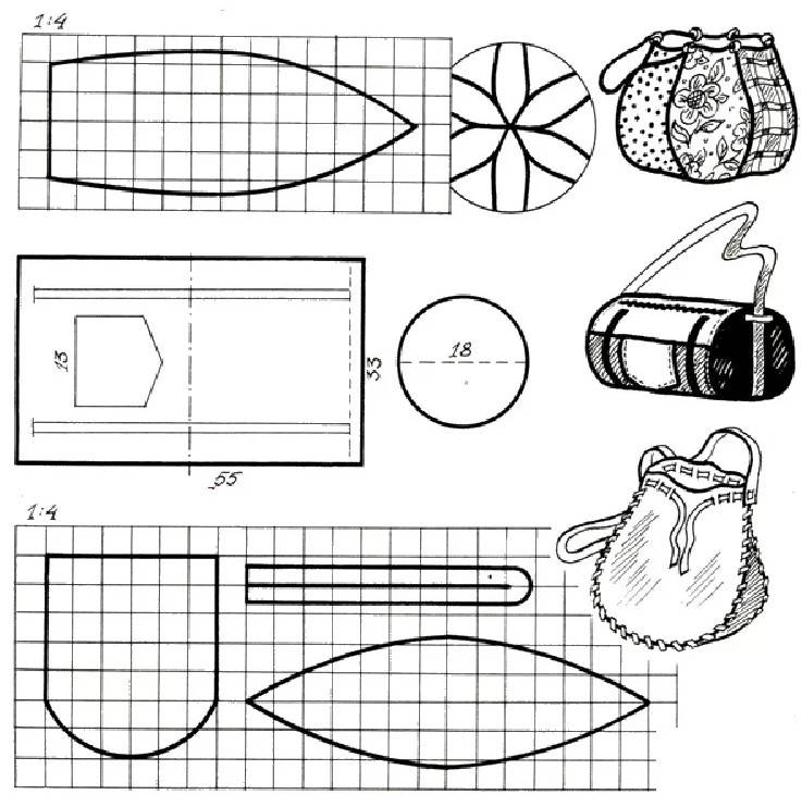 Выкройки сумок из кожи модели и схемы