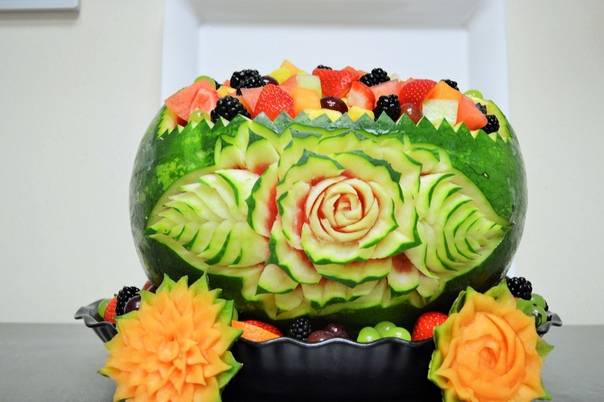 Карвинг из овощей и фруктов для начинающих: всё об этом удивительном виде творчества. карвинг из овощей и фруктов