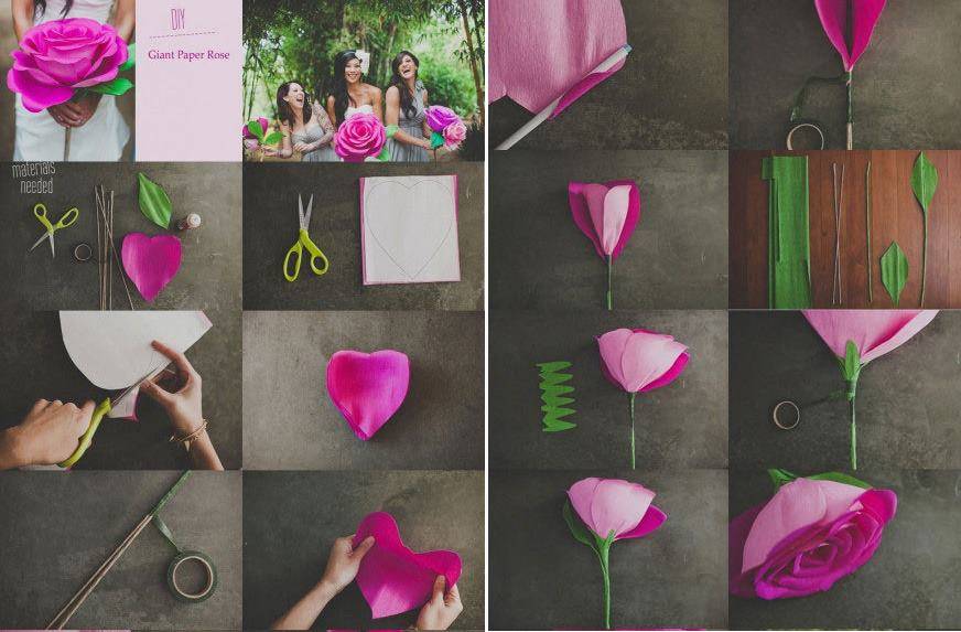 Цветы из бумаги своими руками - больше 70 вариантов - коробочка идей и мастер-классов