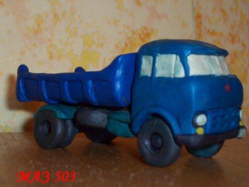 Как сделать из пластилина машину: грузовик из мультфильма "вспыш" поэтапно для ребенка