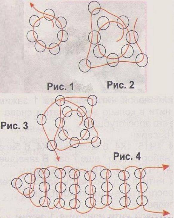 Схема бисероплетения для начинающих детей браслеты