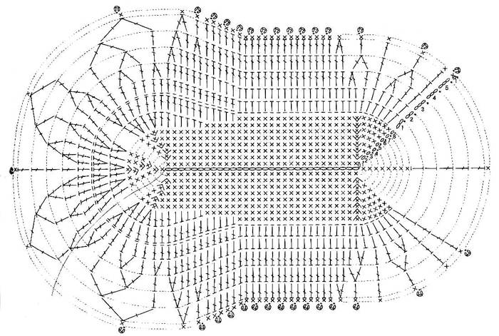 Вязание тапочек крючком схемы