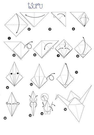 Как сделать журавлика оригами - простые и красивые поделки из бумаги и картона