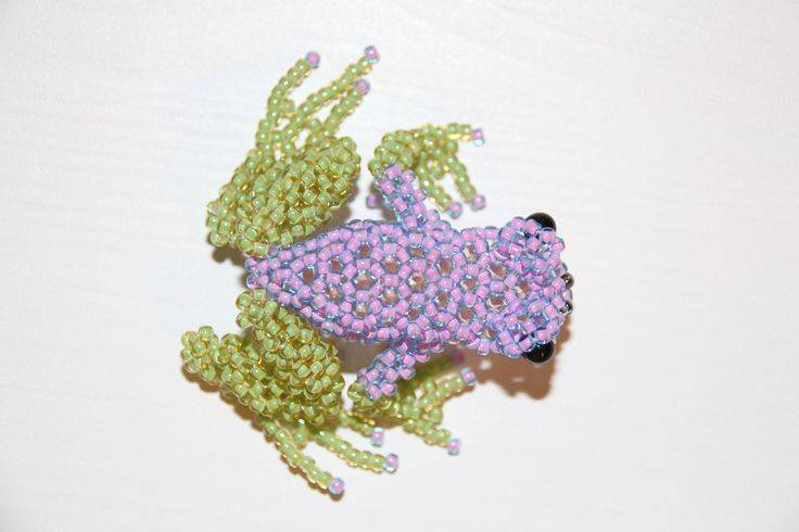 Лягушка из бисера для начинающих в пошаговых мастер-класса плетения