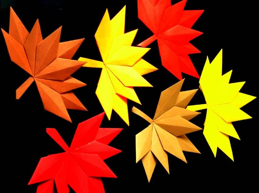 Осенние листья своими руками (3 способа)