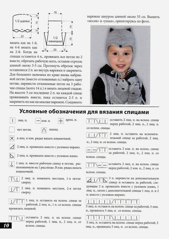 Вяжем шапку-шлем спицами для мальчика