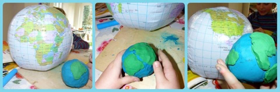 Как сделать глобус из пластилина своими руками для детей с фото и видео