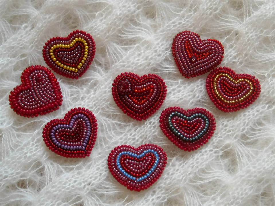 Сердце из бисера своими руками - мастер-класс, схемы плетения (69 фото)