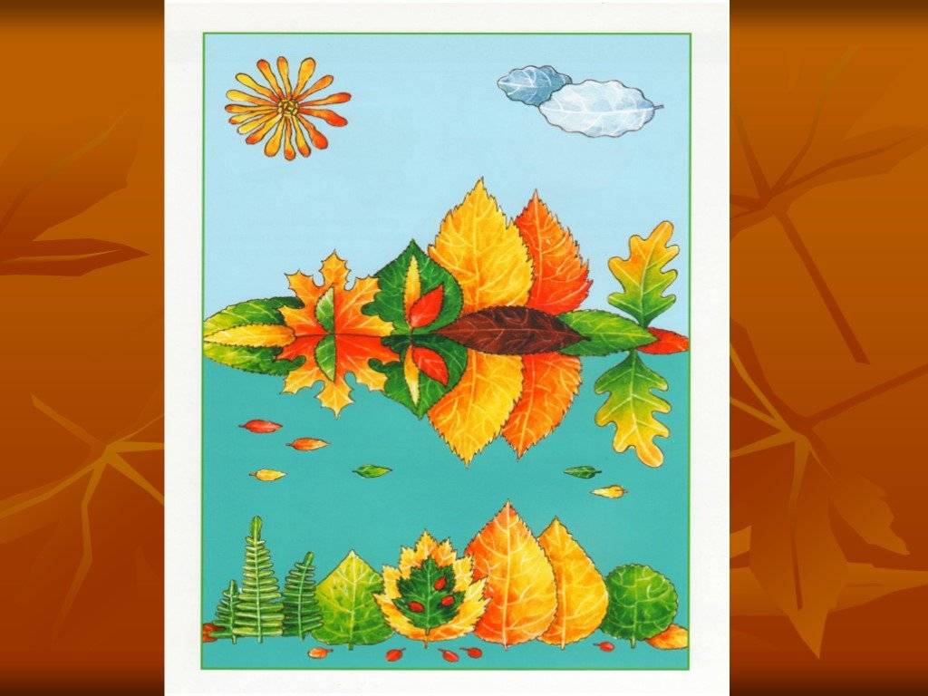 Аппликация на тему «осень». осенние идеи из цветной бумаги и природного материала для детей детского сада и школы с шаблонами