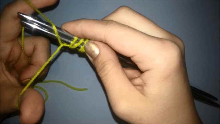 Эластичный набор петель для вязания резинки спицами