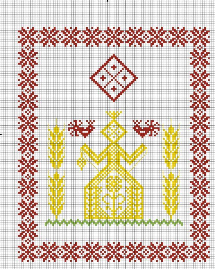 Схемы для вышивки крестом славянских оберегов