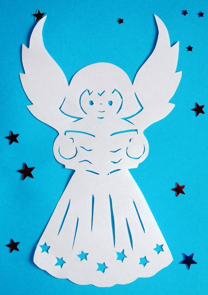 Ангел из бумаги: варианты изделия из бумаги, подробные схемы и чертежи для создания своими руками + пошаговый мастер-класс