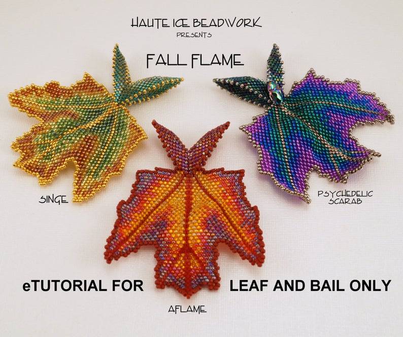 Листья из бисера: мастер-класс на примере кленовых и других разновидностей листьев