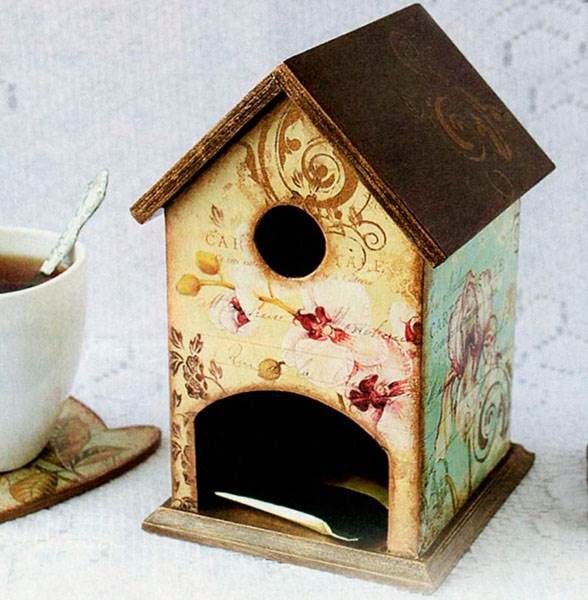 Декупаж чайного домика — идеи оформления, пошаговая инструкция, фото примеры