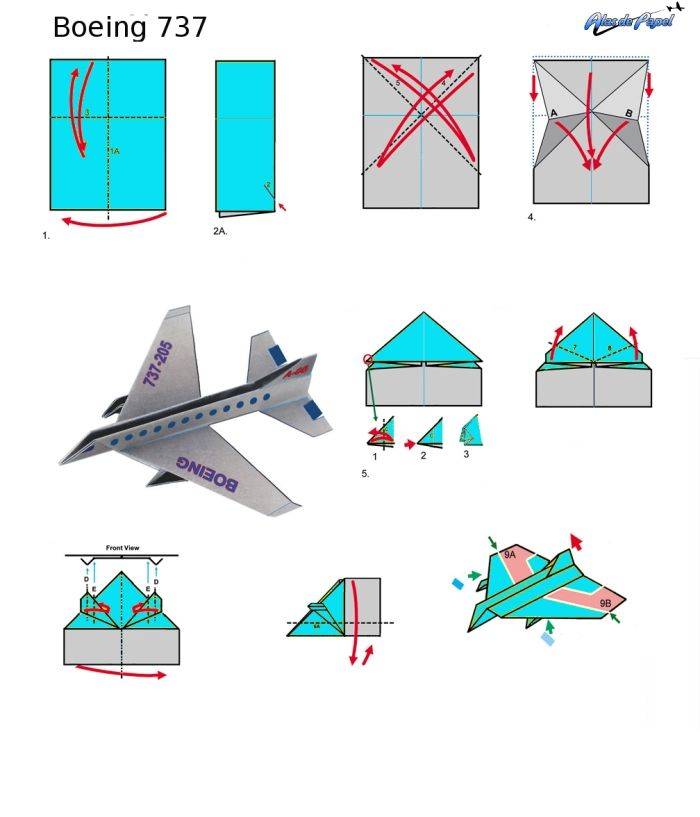 Как сделать самолет из бумаги — инструкция оригами