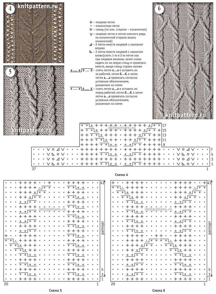 Вязание спицами схемы с описанием бесплатно
