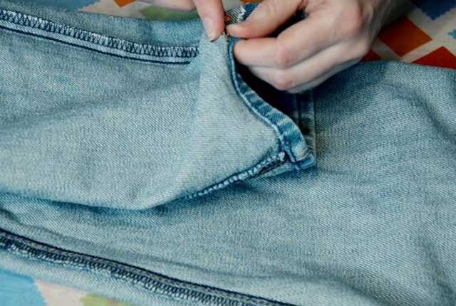 Как подшить брюки не обрезая длину: укоротить брюки правильно вручную и на машинке | категория статей о брюках