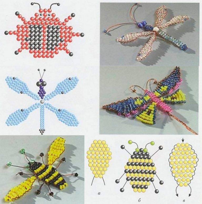 Мастер-класс по плетению бабочек из бисера, схемы для новичков