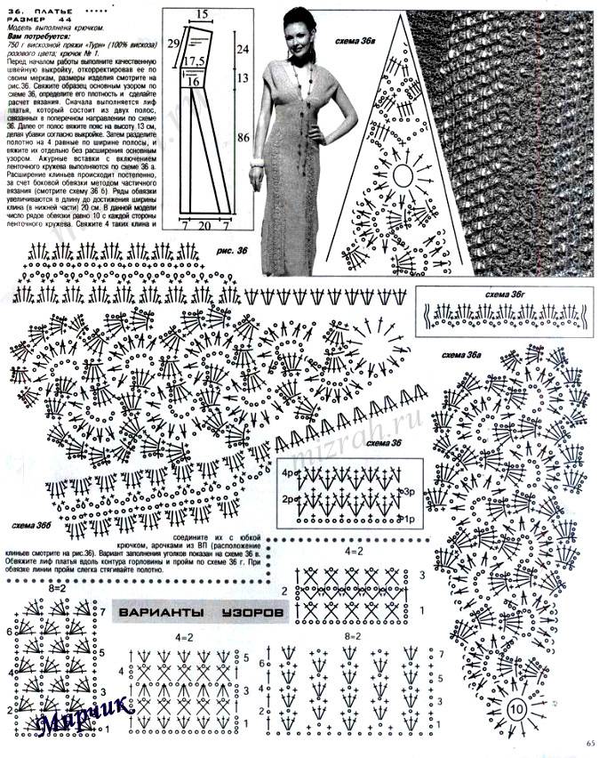 Юбка ленточным кружевом крючком схема и описание