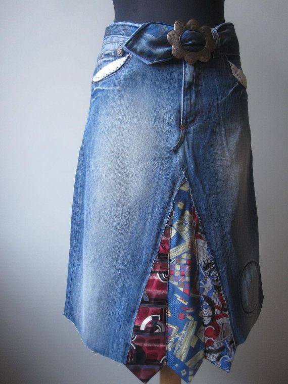 Джинсовые юбки из старых джинсов своими руками