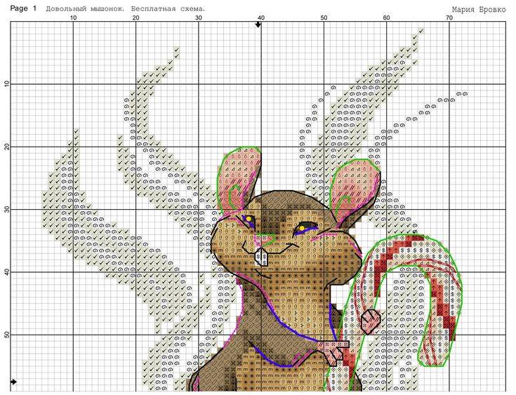Схема вышивки крестом авторская бесплатно