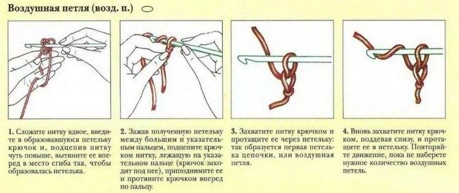 Вязание крючком: как научиться делать воздушные петли