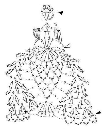 Схема для зонтика крючком