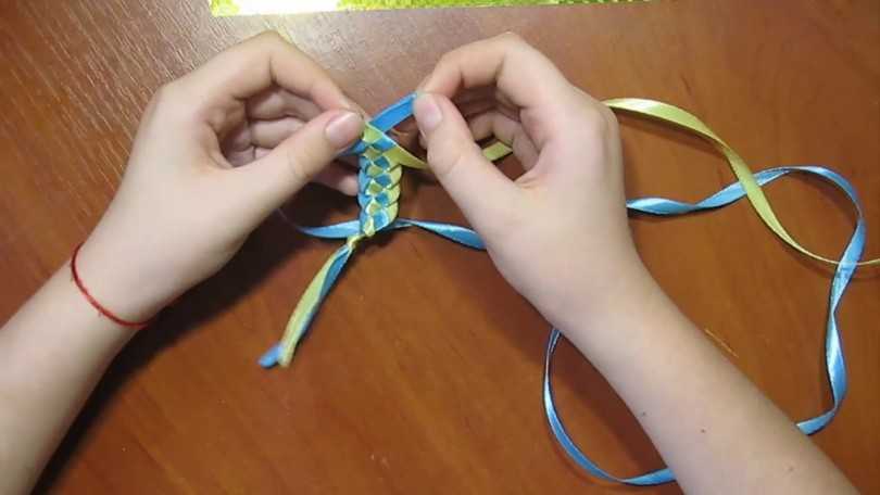 Варианты плетения фенечек из лент разной формы