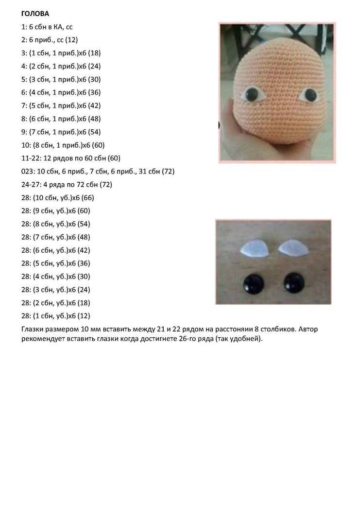 Вязаные куклы крючком со схемами и описанием
