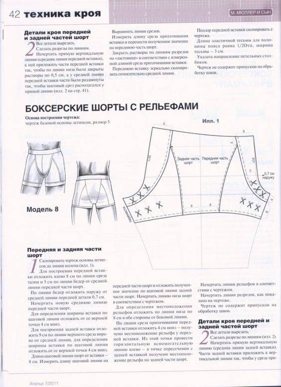 Как сшить трусы мужские своими руками для начинающих пошагово