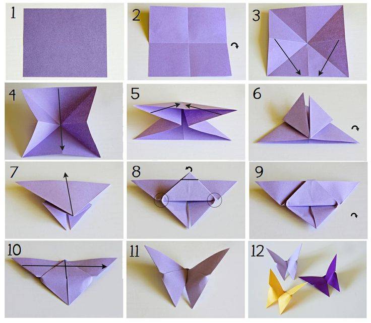 Оригами бабочка пошагово своими руками: инструкция, как сложить легко и быстро из бумаги. обзор лучших фото идей и схем для начинающих