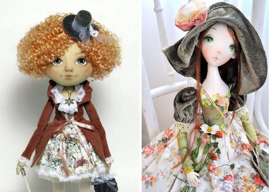 Эскизы конструирования кукол из ткани. текстильная интерьерная кукла своими руками. мастер-класс