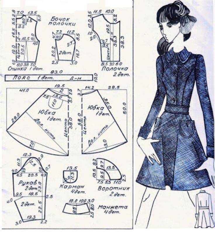 Платья из габардина: выкройки, нюансы и технология пошива