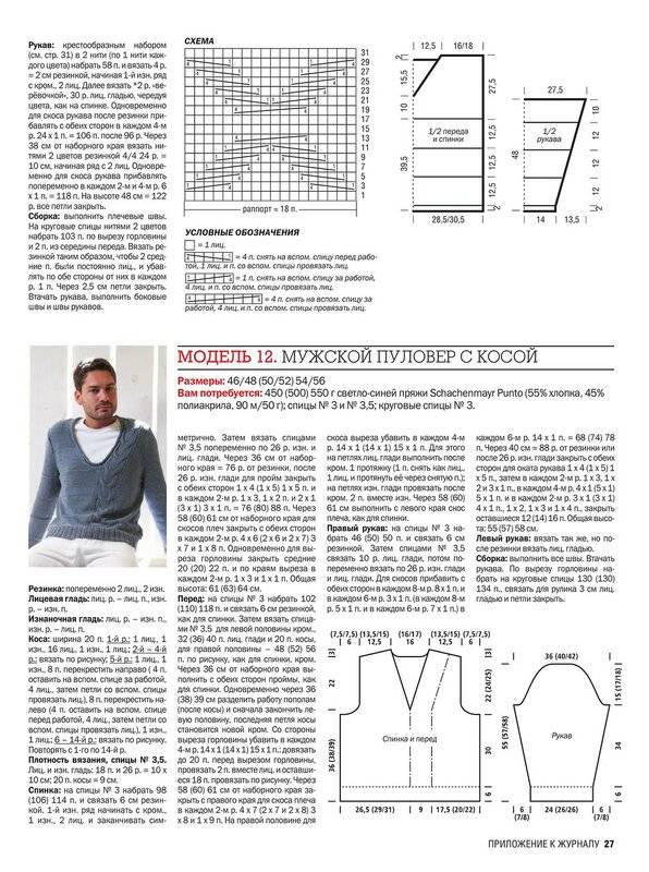 Мужские свитера вязать спицами схемы и описание