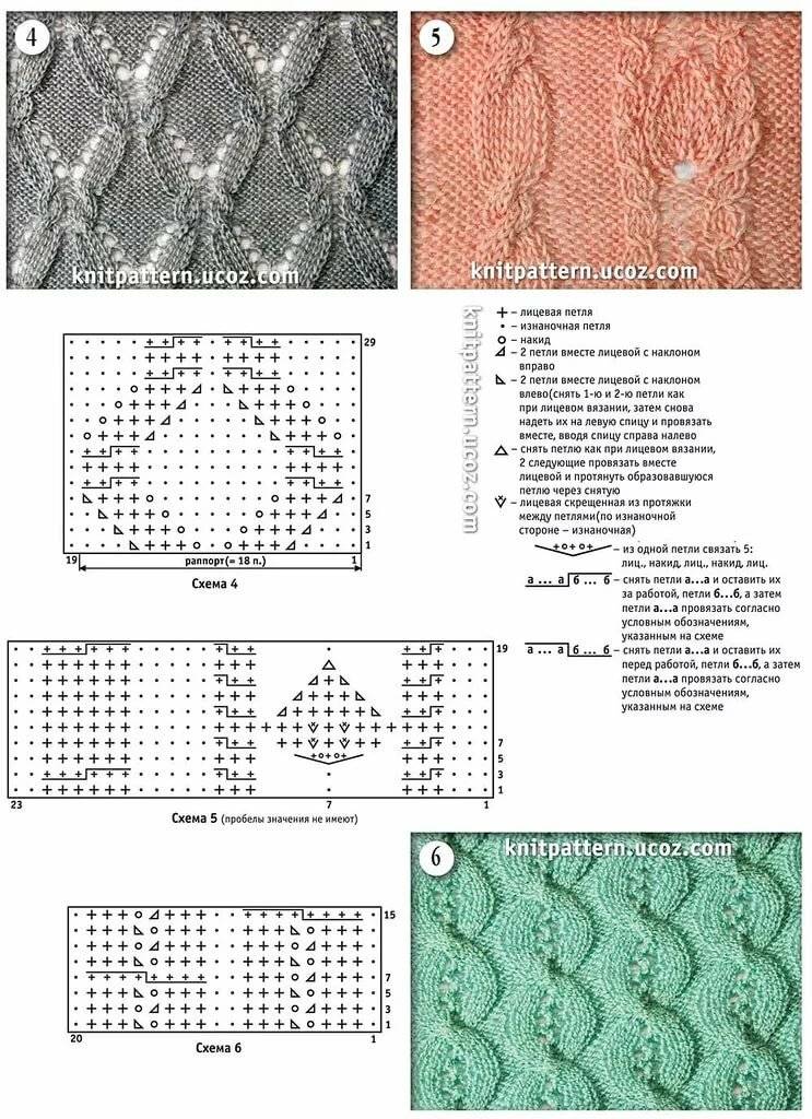 Схемы ажурных узоров » вязание спицами с описанием - страница 6