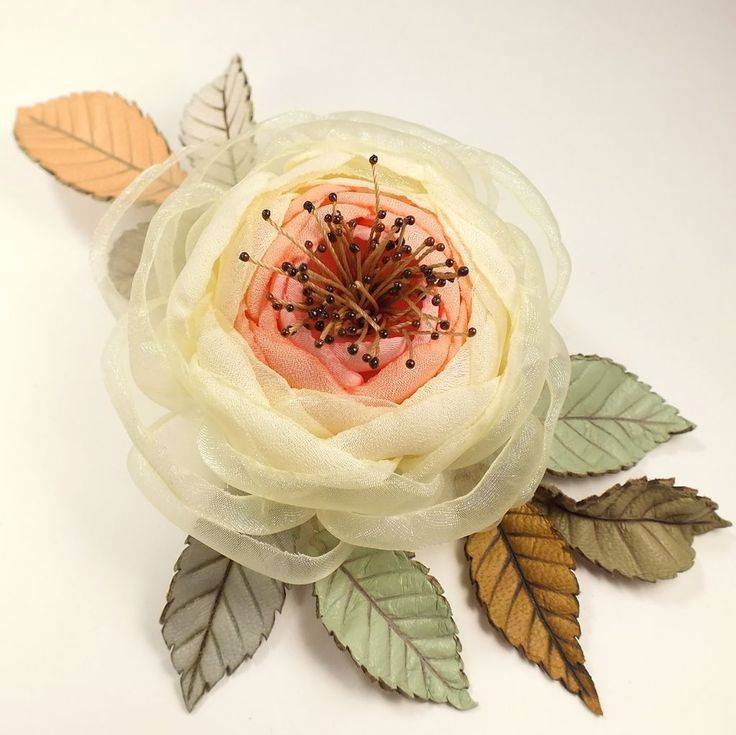 Искусственные цветы из ткани: основы цветоделия