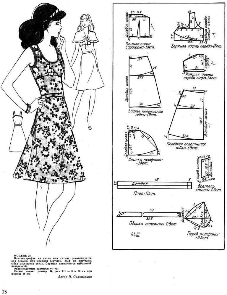 Модели выкройки сарафанов
