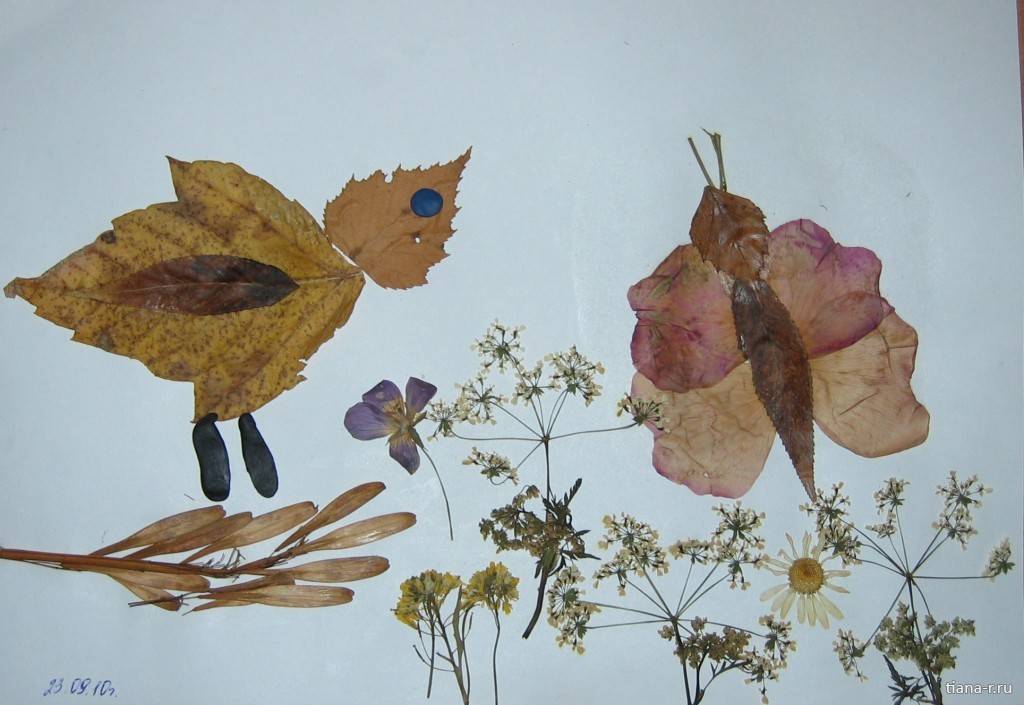 Поделки из осенних листьев в детский сад: 50 идей